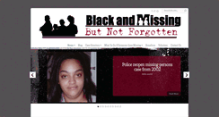 Desktop Screenshot of blackandmissing.org